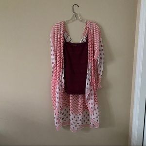 Loft Camisole tee and Cover up set.